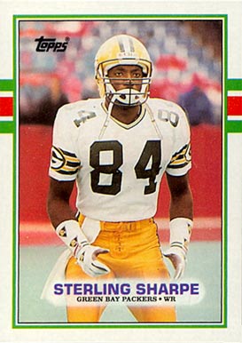 1989 Topps Sterling Sharpe #379 Football Card