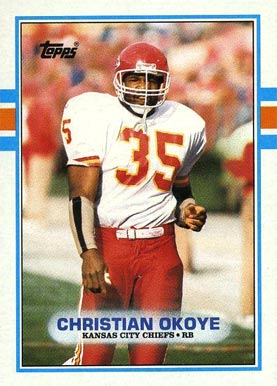 1989 Topps Christian Okoye #353 Football Card