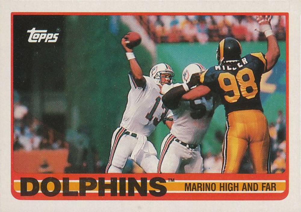 1989 Topps Dolphins Team Leaders #290 Football Card