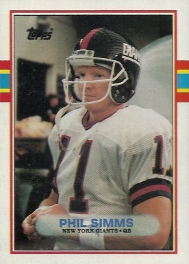 1989 Topps Phil Simms #172 Football Card