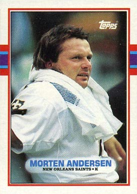 1989 Topps Morten Andersen #153 Football Card