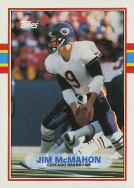 1989 Topps Jim McMahon #62 Football Card