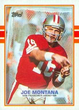 1989 Topps Joe Montana #12 Football Card