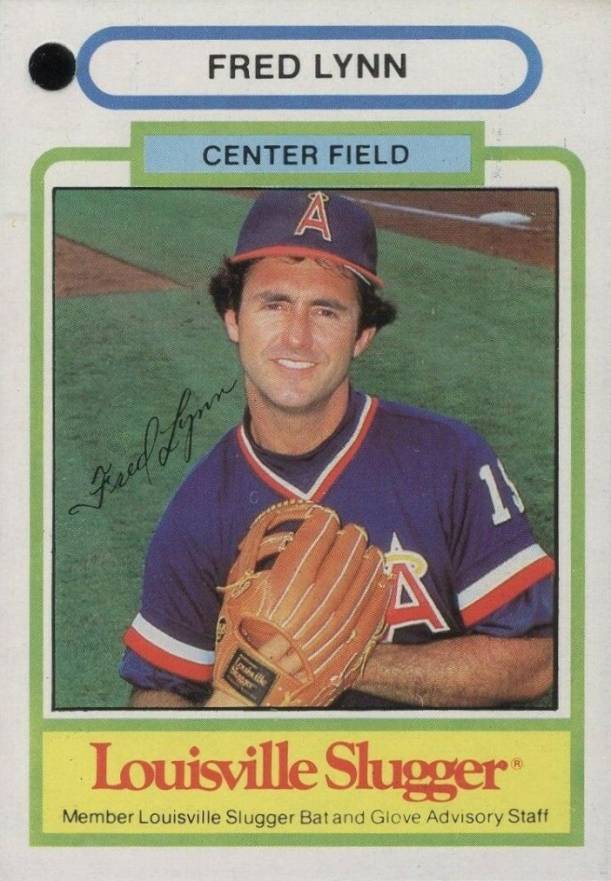 1981 Louisville Slugger Fred Lynn # Baseball Card