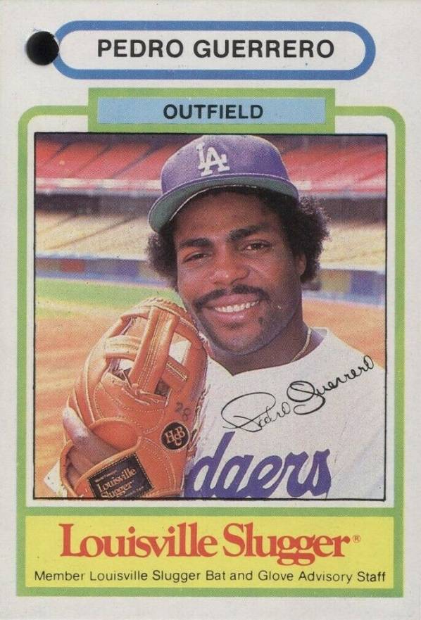 Pedro Guerrero Signed Los Angeles Dodgers 1981 Topps Baseball Card #651  (Beckett Encapsulated)