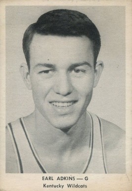 1955 Ashland/Aetna Oil Earl Adkins # Basketball Card