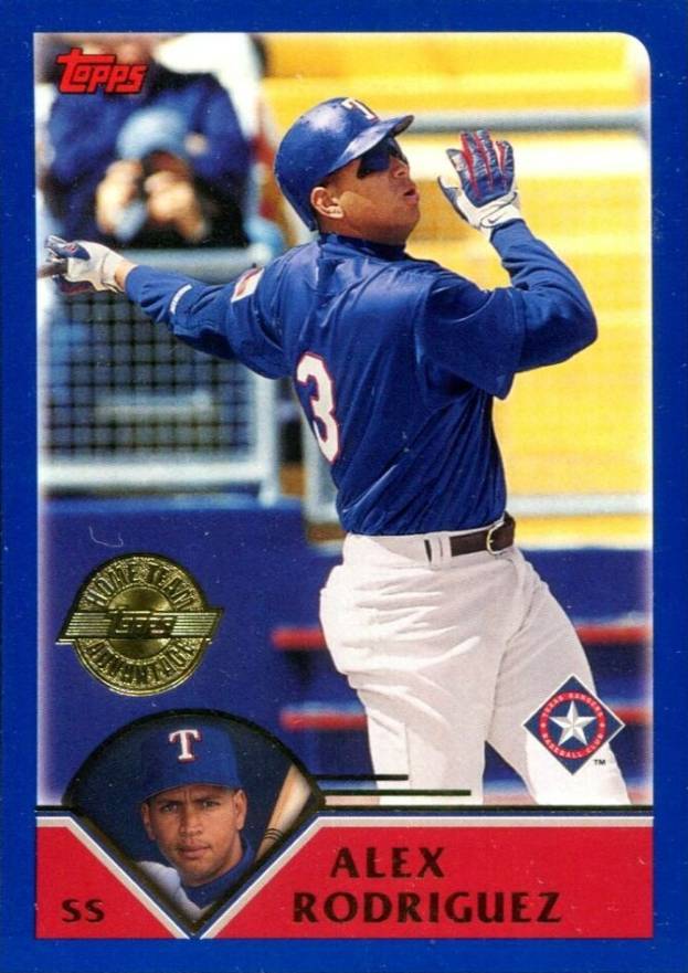 2003 Topps Alex Rodriguez #1 Baseball Card