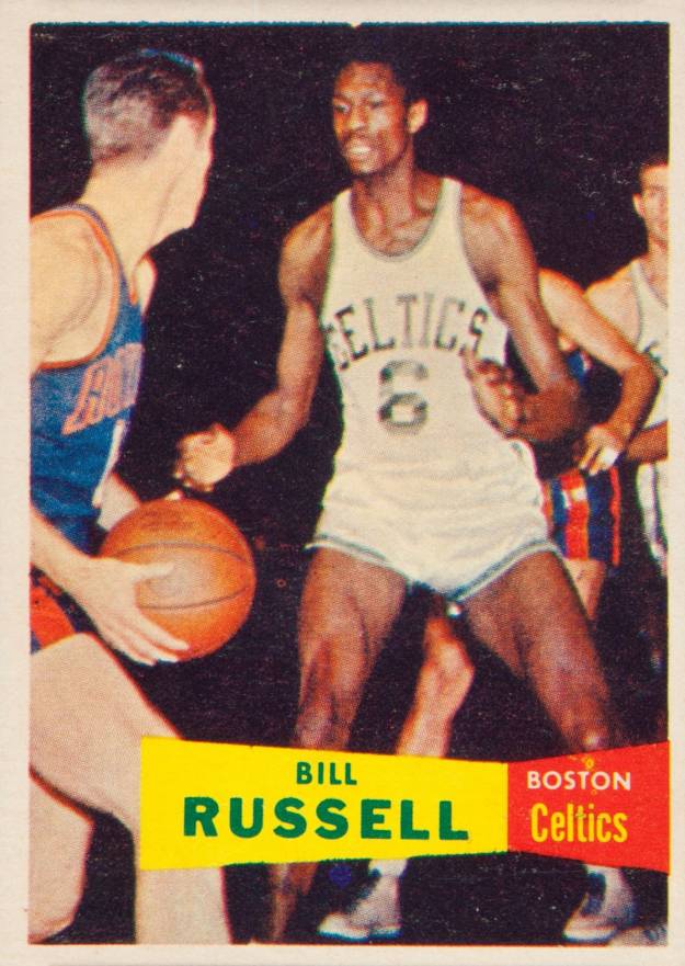 1957 Topps Bill Russell #77 Basketball Card