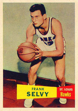 1957 Topps Frank Selvy #51 Basketball Card