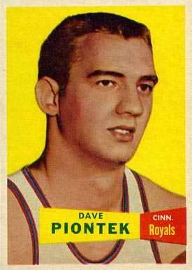 1957 Topps Dave Piontek #31 Basketball Card
