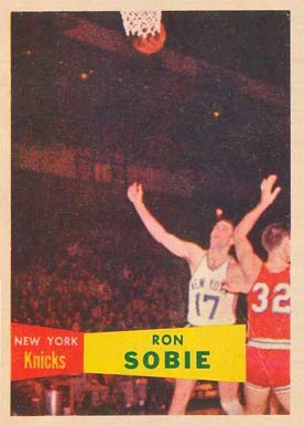 1957 Topps Ron Sobie #69 Basketball Card