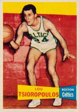 1957 Topps Lou Tsioropoulas #57 Basketball Card