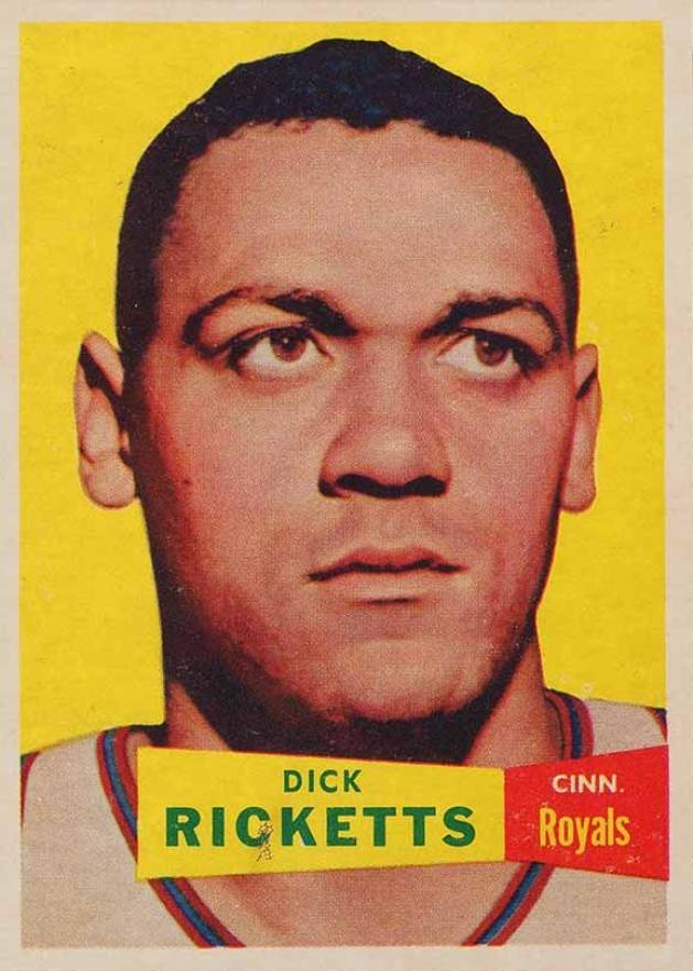 1957 Topps Dick Ricketts #8 Basketball Card