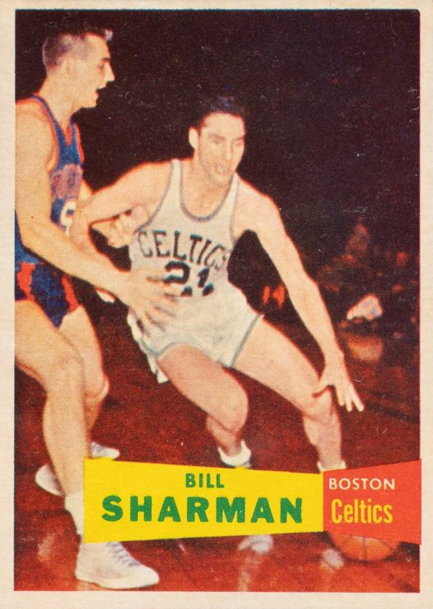 1957 Topps Bill Sharman #5 Basketball Card
