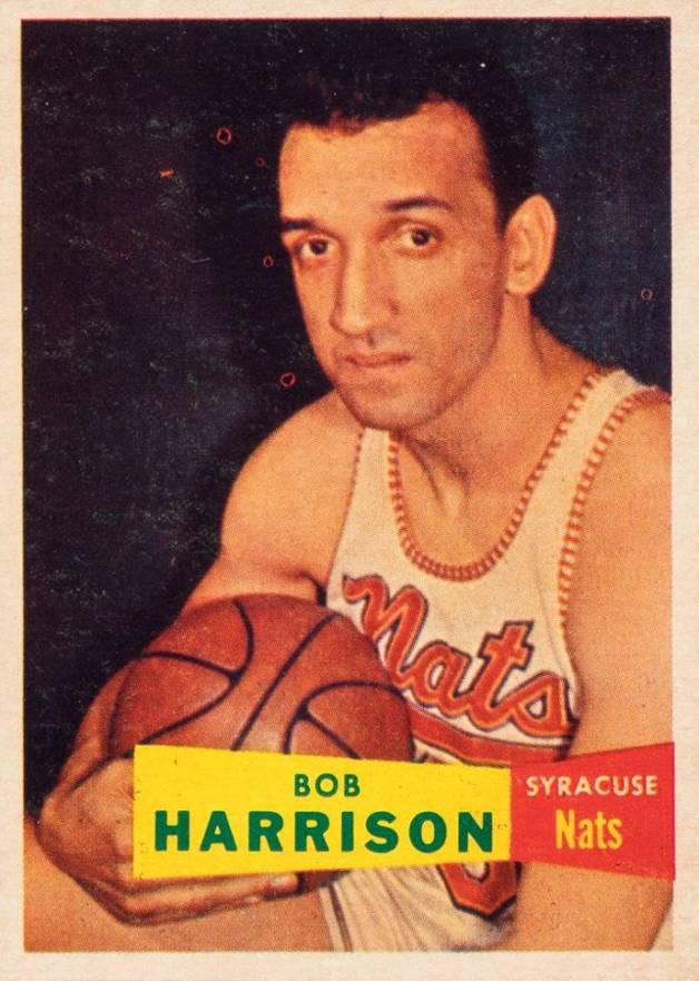1957 Topps Bob Harrison #63 Basketball Card