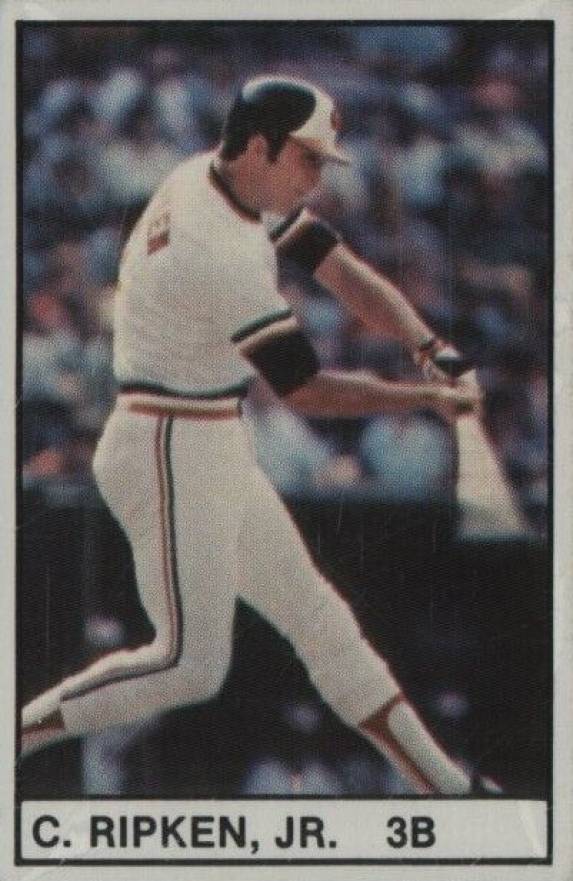 1982 All-Star Game Program Inserts-Hand Cut Cal Ripken Jr. # Baseball Card