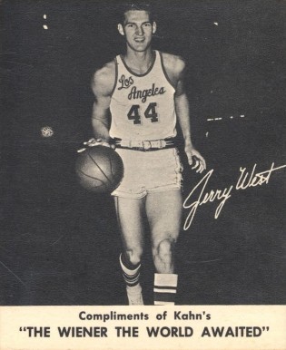 1960 Kahn's Wieners Jerry West #11 Basketball Card