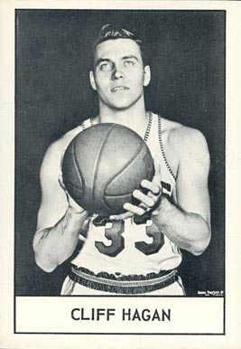1961 Hawks Essex Meats Cliff Hagan # Basketball Card