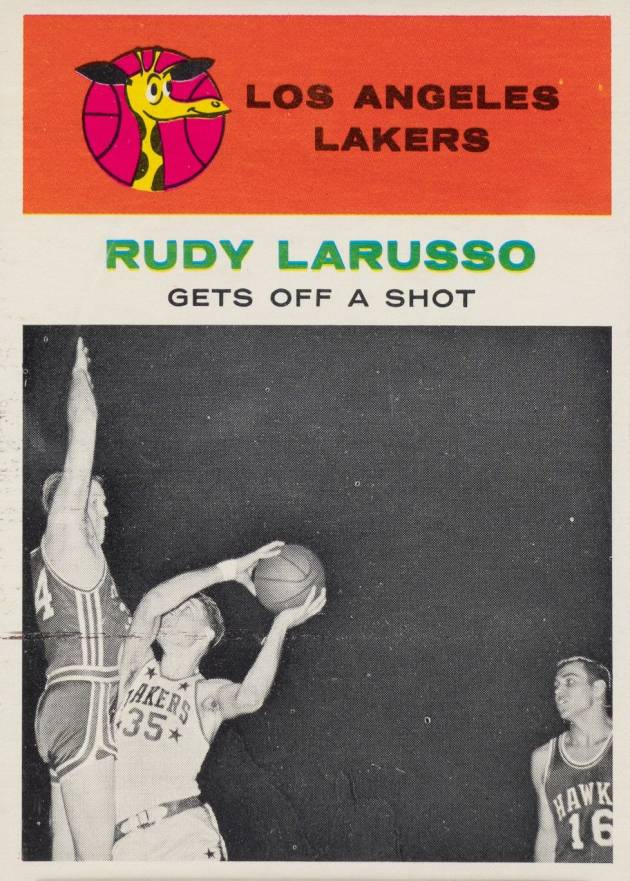 1961 Fleer Rudy LaRusso #57 Basketball Card