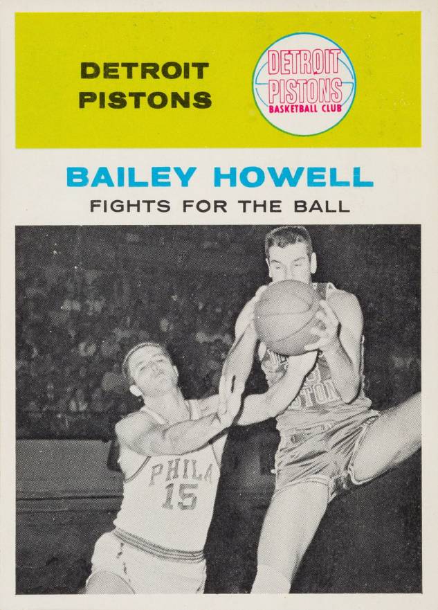 1961 Fleer Bailey Howell #55 Basketball Card