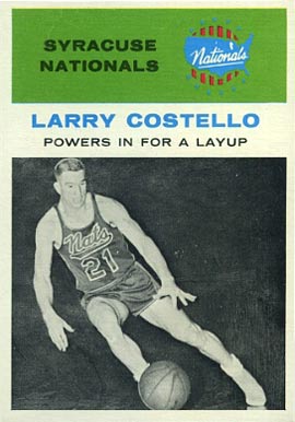 1961 Fleer Larry Costello #48 Basketball Card