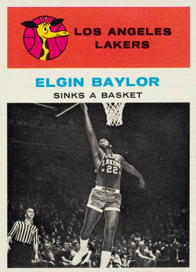 1961 Fleer Elgin Baylor #46 Basketball Card