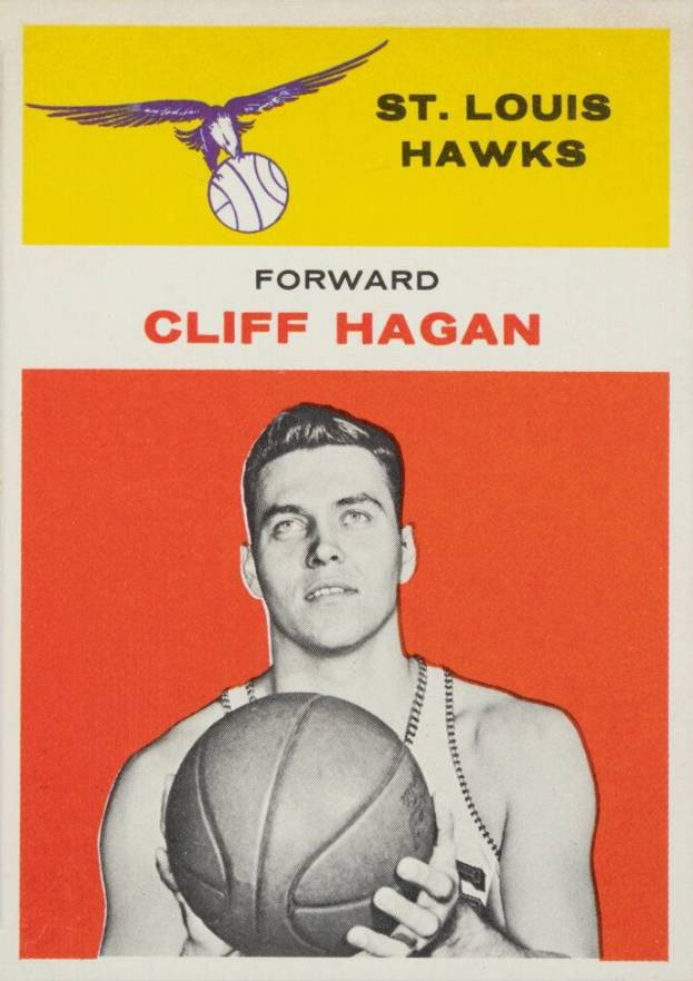 1961 Fleer Cliff Hagan #18 Basketball Card