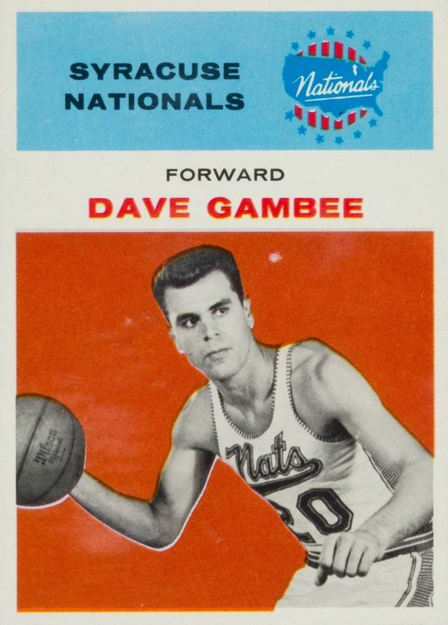 1961 Fleer Dave Gambee #13 Basketball Card