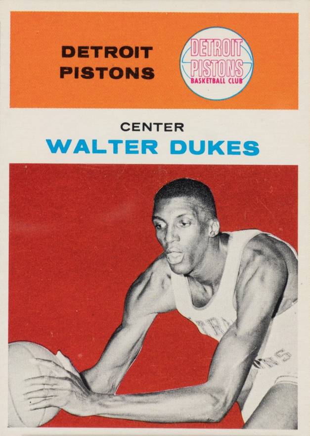 1961 Fleer Walter Dukes #11 Basketball Card
