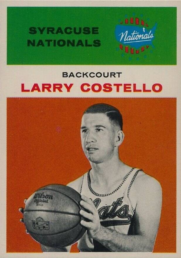 1961 Fleer Larry Costello #9 Basketball Card