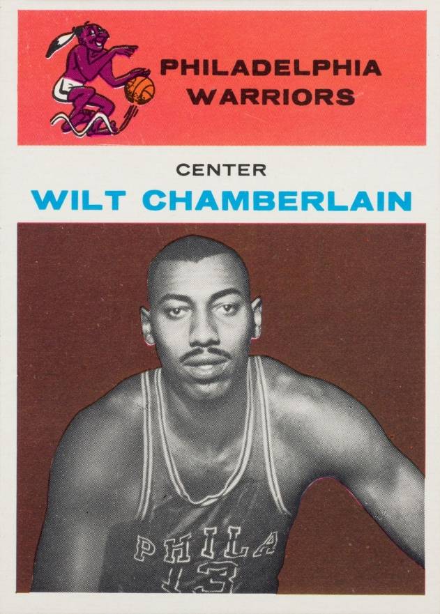 1961 Fleer Wilt Chamberlain #8 Basketball Card