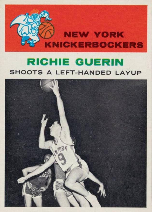 1961 Fleer Richie Guerin #52 Basketball Card
