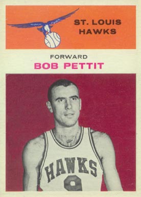 1961 Fleer Bob Pettit #34 Basketball Card