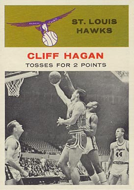 1961 Fleer Cliff Hagan #53 Basketball Card