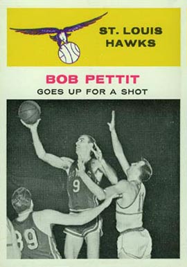 1961 Fleer Bob Pettit #59 Basketball Card