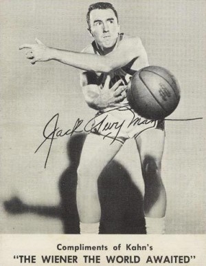 1961 Kahn's Wieners Jack Twyman # Basketball Card