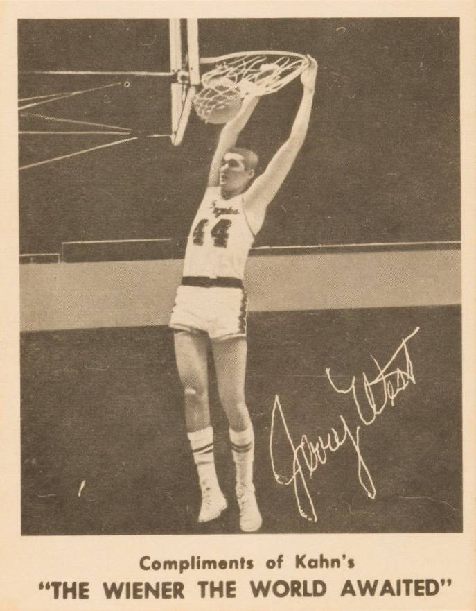 1962 Kahn's Wieners Jerry West # Basketball Card