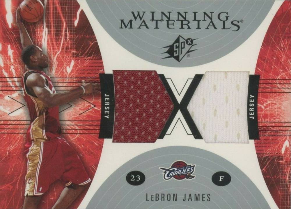 2003 SPx Winning Materials LeBron James #WM40 Basketball Card