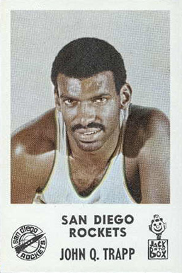 1968 Jack in the Box San Diego Rockets John Trapp # Basketball Card