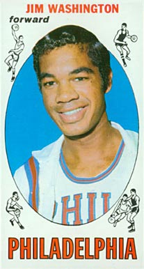 1969 Topps Jim Washington #17 Basketball Card