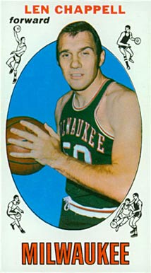 1969 Topps Len Chappell #68 Basketball Card