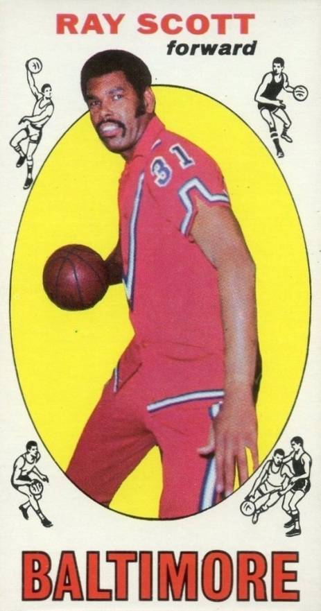 1969 Topps Ray Scott #69 Basketball Card