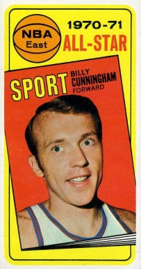 1970 Topps Bill Cunningham (all-star) #108 Basketball Card