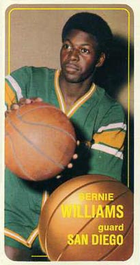 1970 Topps Bernie Williams #122 Basketball Card
