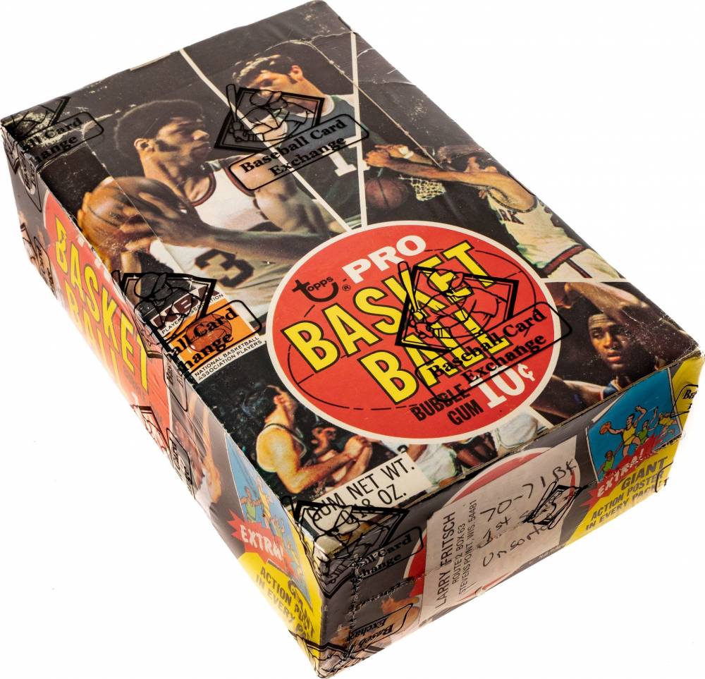 1970 Topps Wax Pack Box #WPB Basketball Card