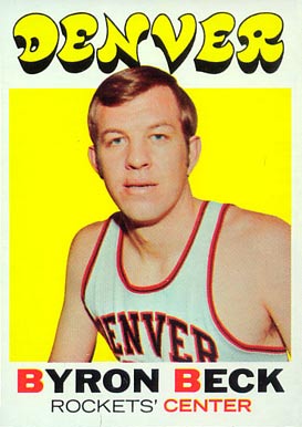 1971 Topps Byron Beck #210 Basketball Card