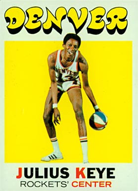 1971 Topps Julius Keye #186 Basketball Card