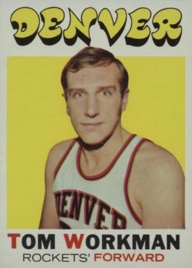 1971 Topps Tom Workman #163 Basketball Card