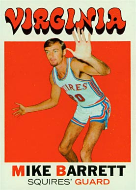 1971 Topps Mike Barrett #162 Basketball Card