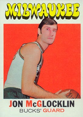 Jon McGlocklin 1969 Topps Rookie Basketball Card #14 Milwaukee Bucks PSA 5